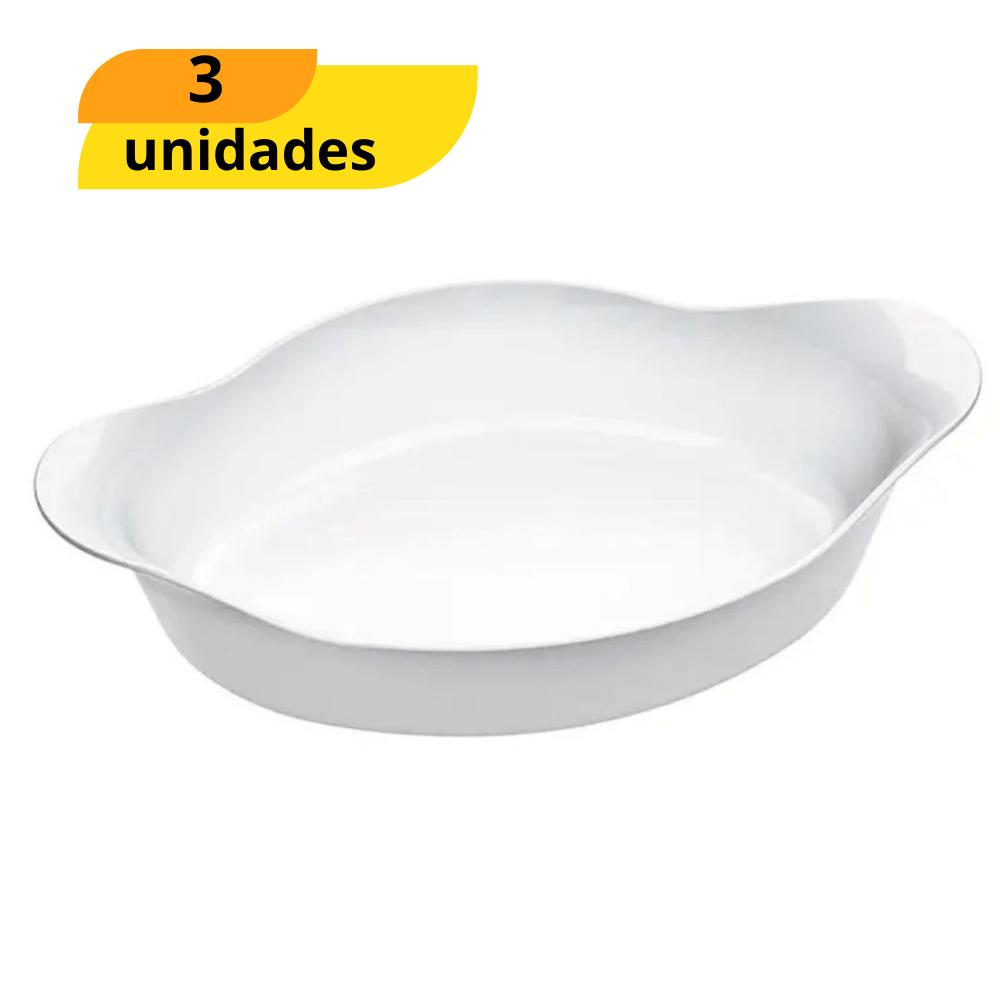 Assadeira Opaline Pequena Nadir - Cx 3 Unidades
