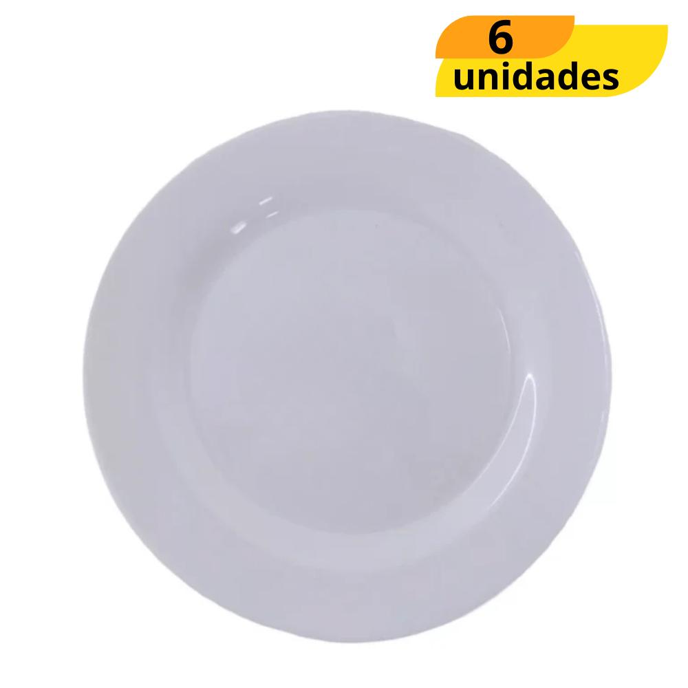 Prato Opaline Menu Raso 24Cm Nadir - Cx 6 Unidades