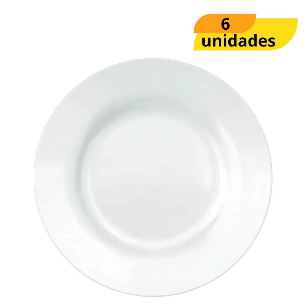 Prato Opaline Menu Sobremesa Nadir - Cx 6 Unidades