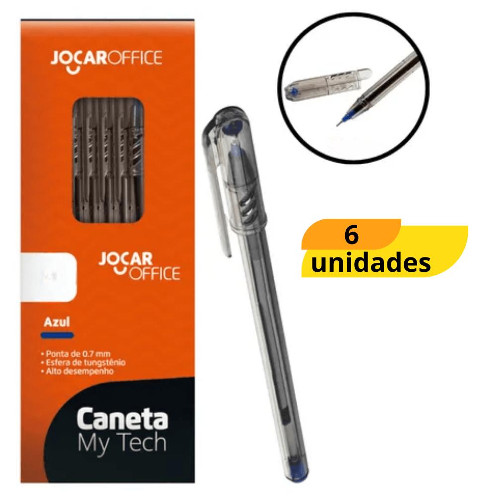 Caneta Esferográfica Ponta Fina 0,7Mm Azul Leo&Leo - Cx 6 Unidades