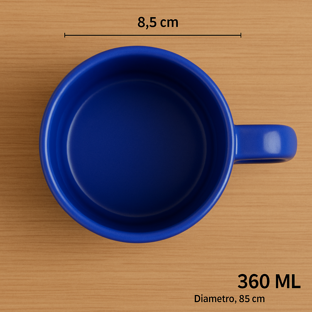 Caneca Az12 360Ml Azul Oxford