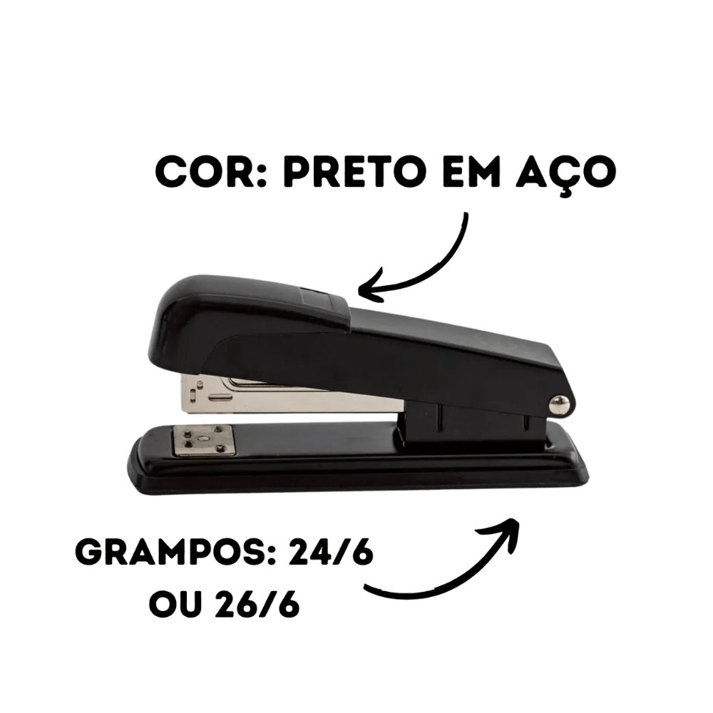 Grampeador Metálico 11,5Cm Leo E Leo