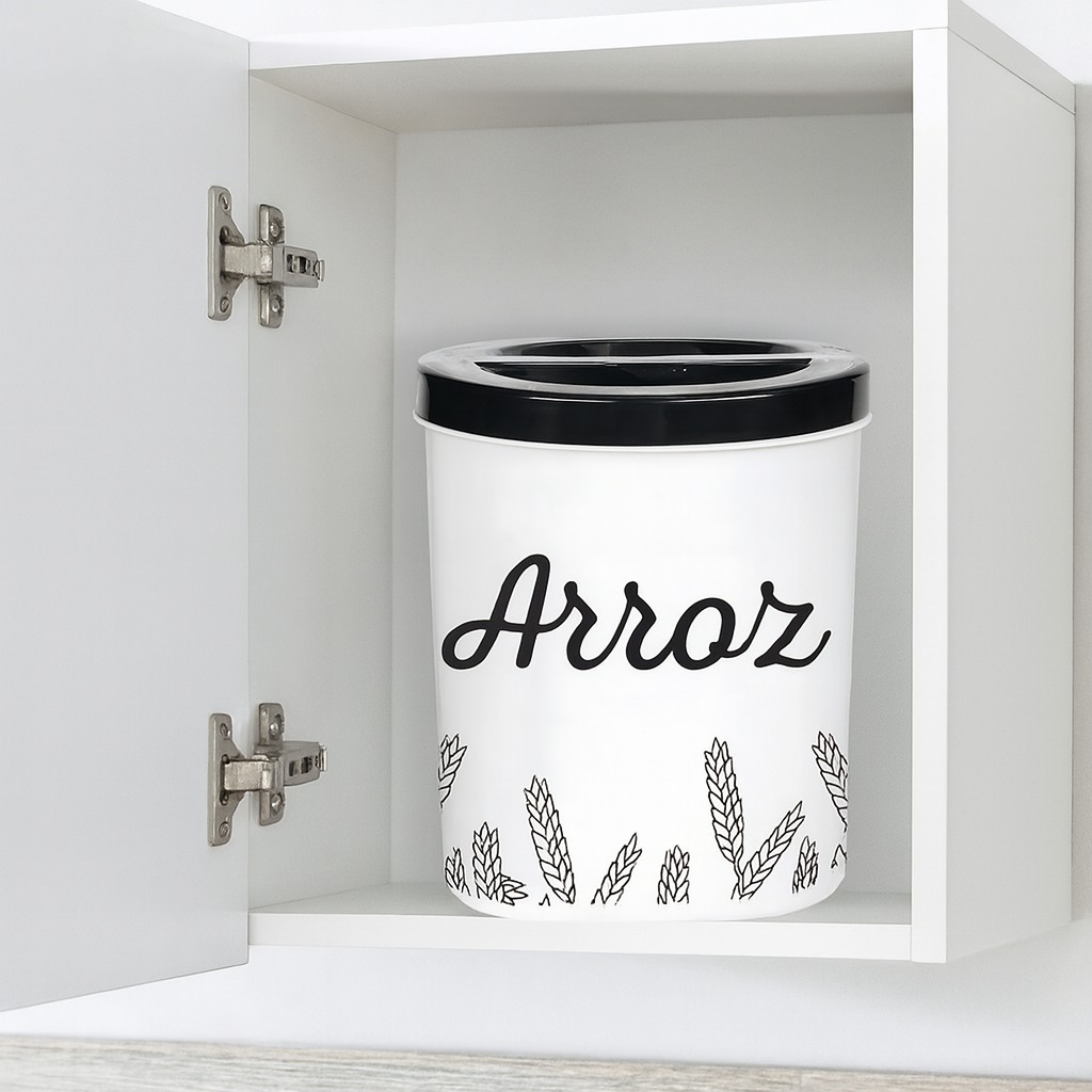 Porta Arroz 2,3Lt Branco Alves