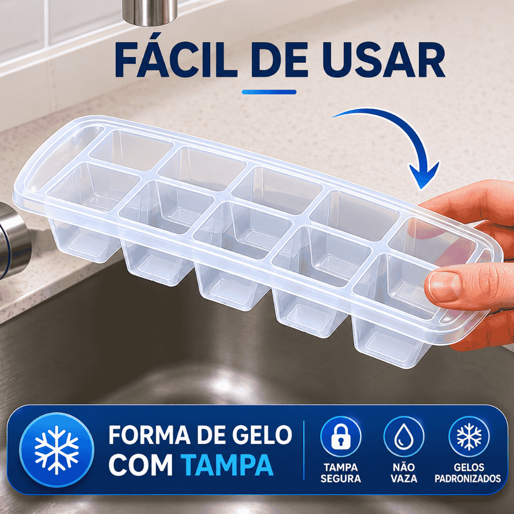 Forma de Gelo Firenze com Tampa Nitron