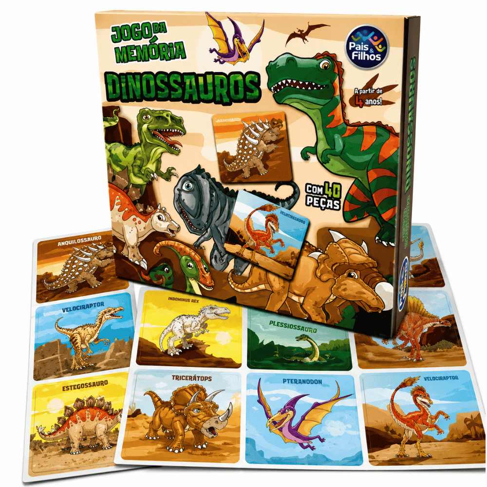 Jogo da Memória Dinossauros Gala