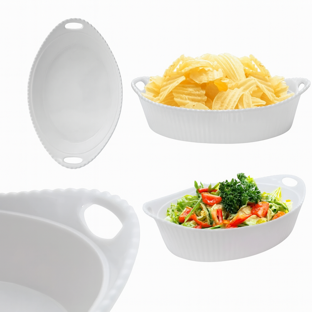 Tigela Oval com Alça 300ml Premium Melamina Utilgoods
