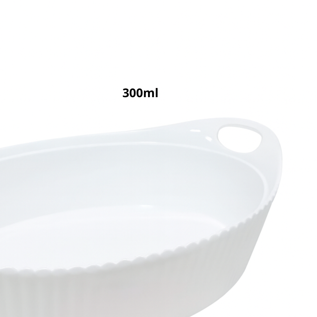 Tigela Oval com Alça 300ml Premium Melamina Utilgoods