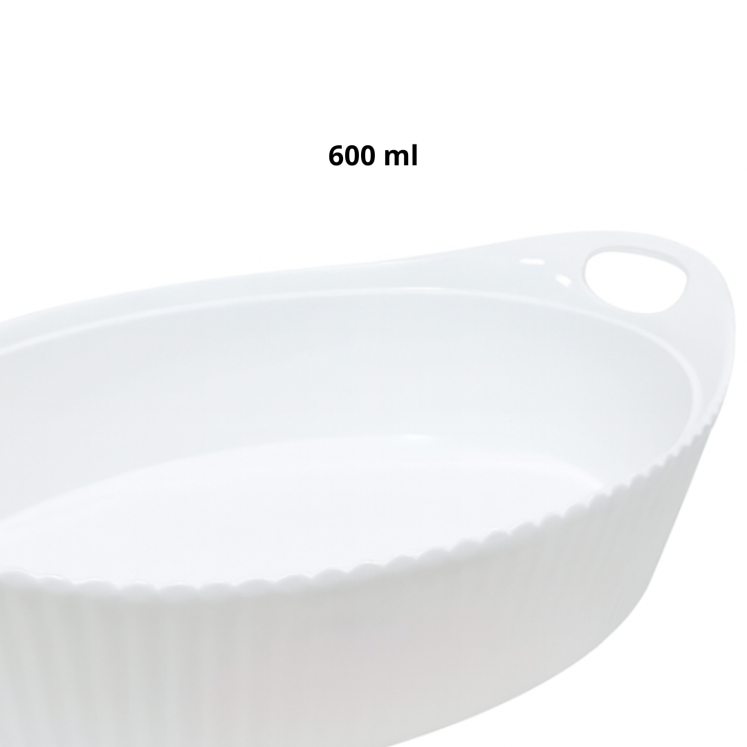 Tigela Oval com Alça 600ml Premium Melamina Utilgoods