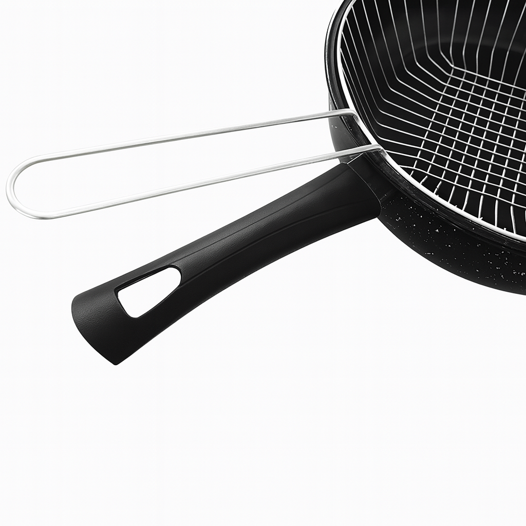 Fritadeira N26 Com Cesto Baq Esmaltados Silva