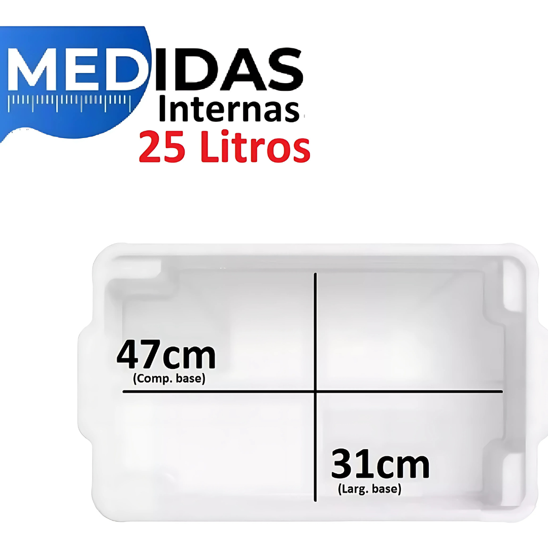 Caixa Multiuso C/Tp 25L Rischioto