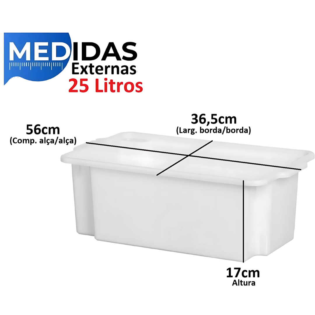 Caixa Multiuso C/Tp 25L Rischioto