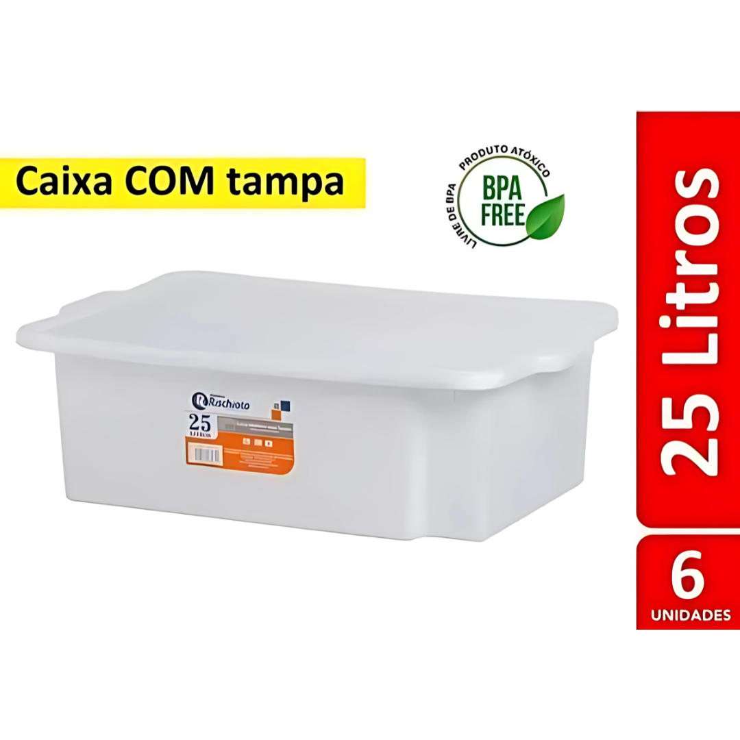 Caixa Multiuso C/Tp 25L Rischioto