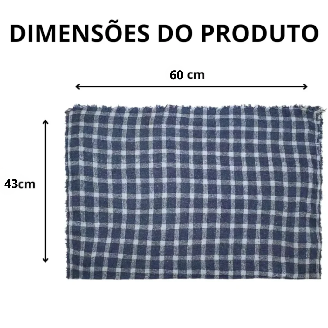 Pano De Chão 45X60 Xadrez