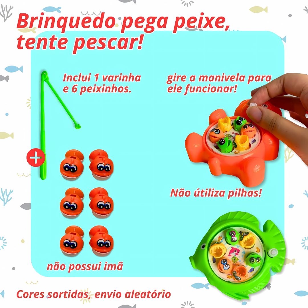Mini Jogo De Pescaria Peixe Arktoys