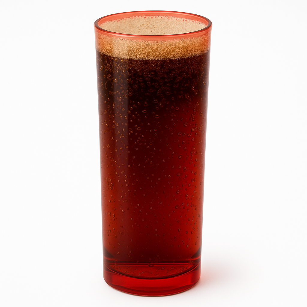 Copo Long Drink 300ml Vermelho Acrílico Mazel