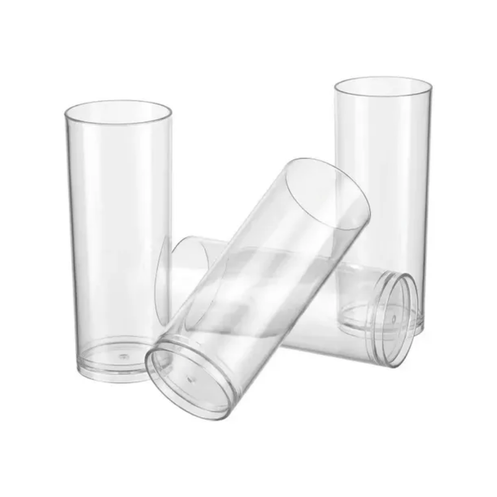 Copo de Acrilico Long Drink Transparente 300Ml Mazel