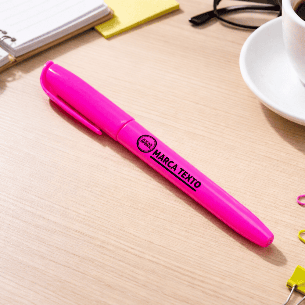 Marcador Texto Rosa Slim