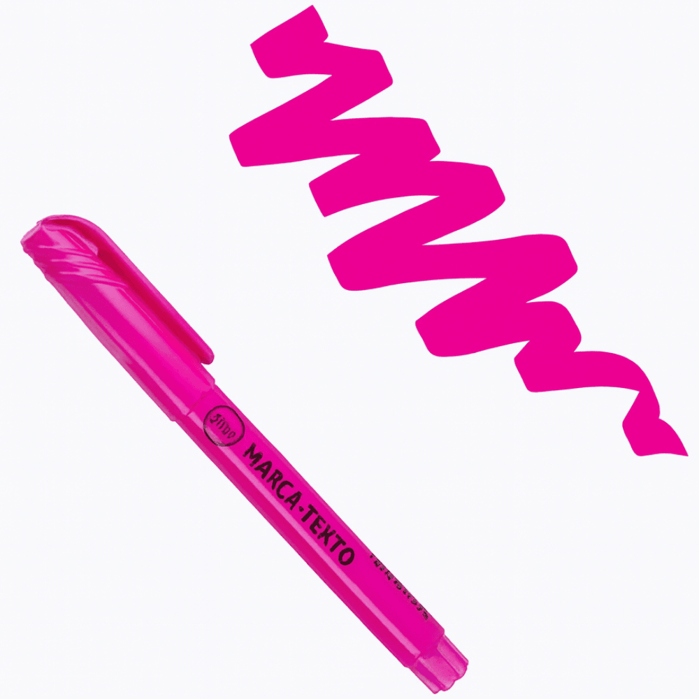Marcador Texto Rosa Slim