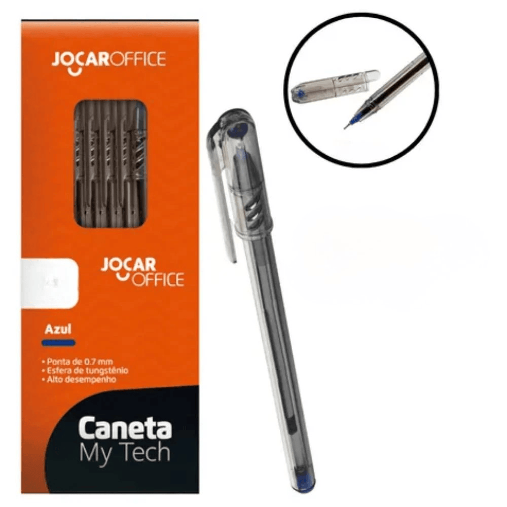 Caneta Esf Ponta Fina 0,7Mm Azul
