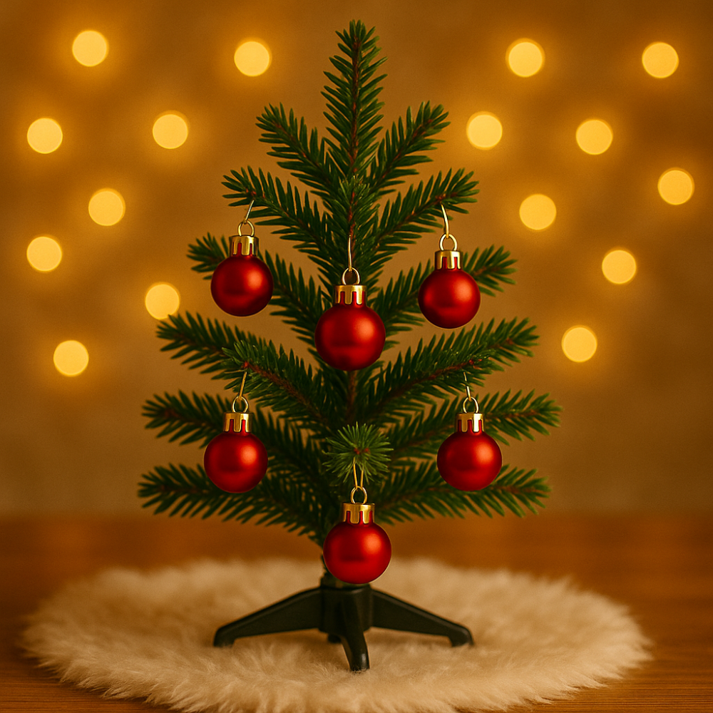 Bola de Natal Vermelha 3cm 8 Peças Chazak