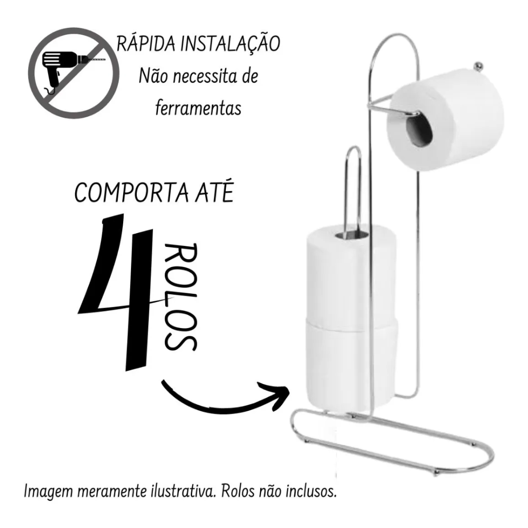 Suporte Papel Hig Premium Niquelart