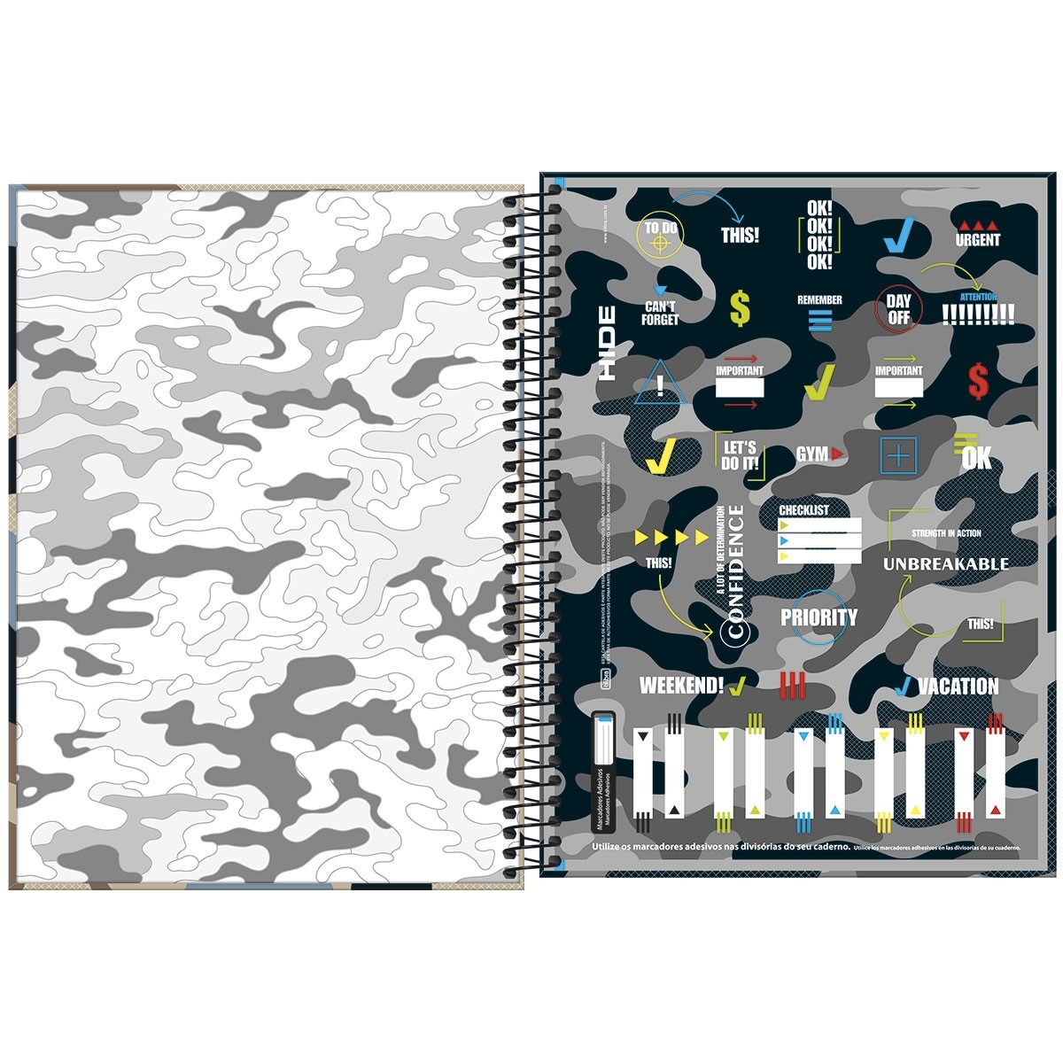 Caderno Intermedi¿Rio Universitário Capa Dura Hide 10M 160F Tilibra