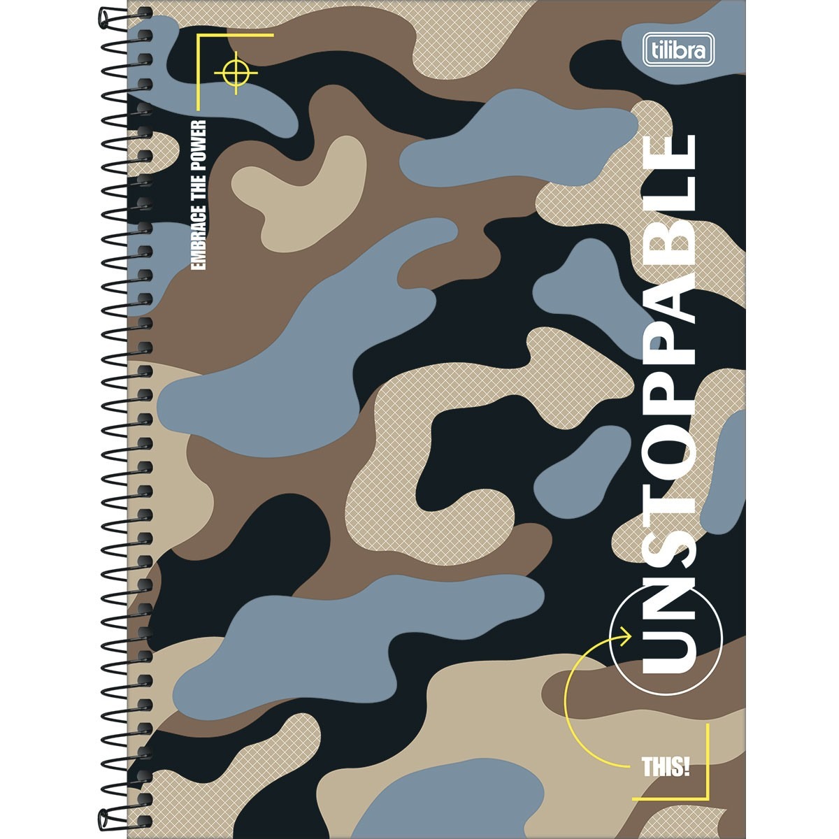 Caderno Intermedi¿Rio Universitário Capa Dura Hide 10M 160F Tilibra