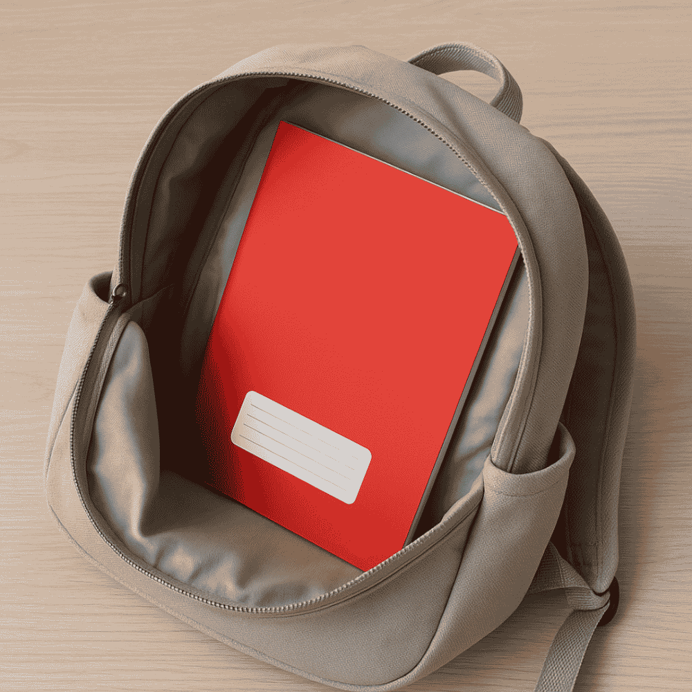 Caderno Pepper Vermelho Tilibra