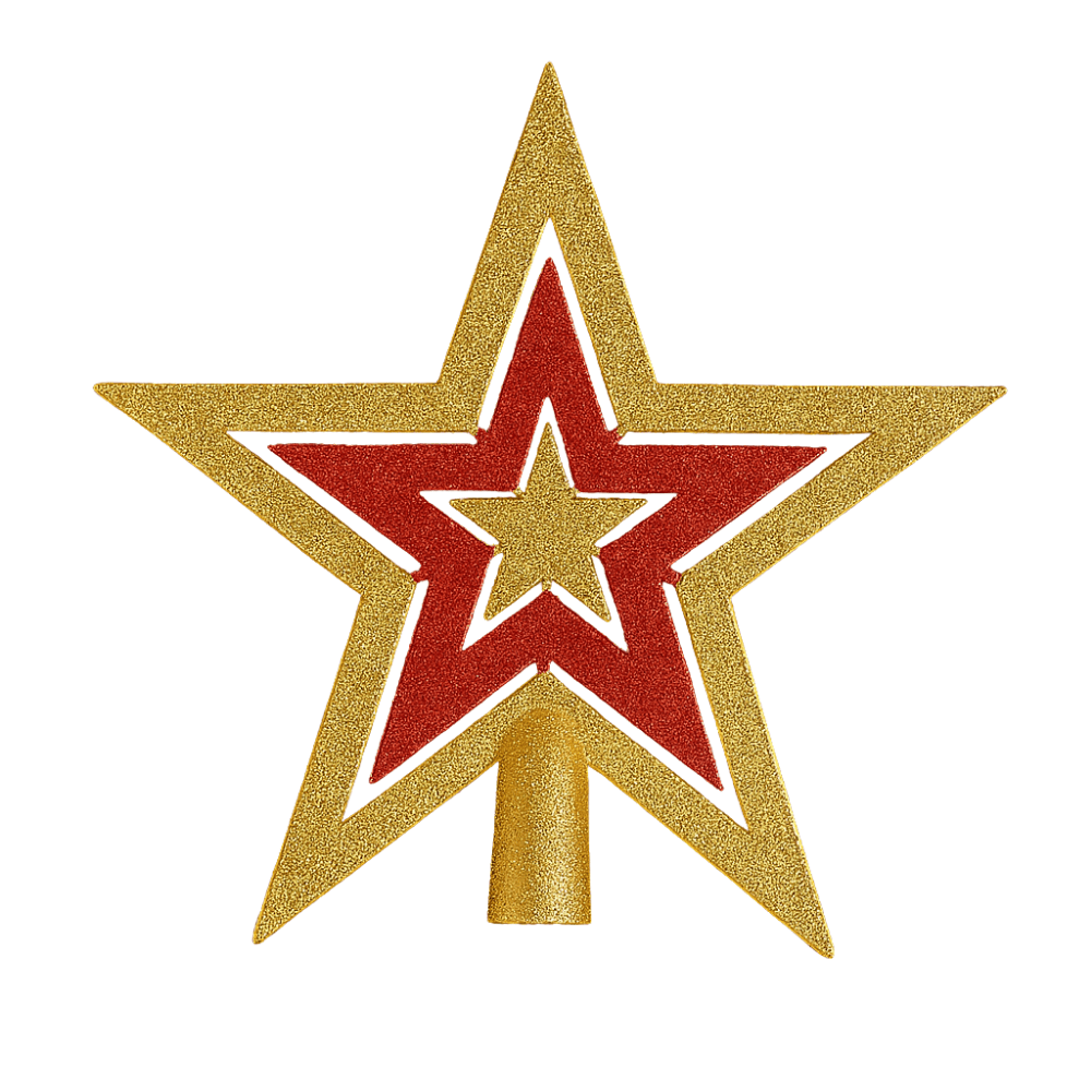 Enfeite Natalino Estrela em Plástico 22x20cm Chazak