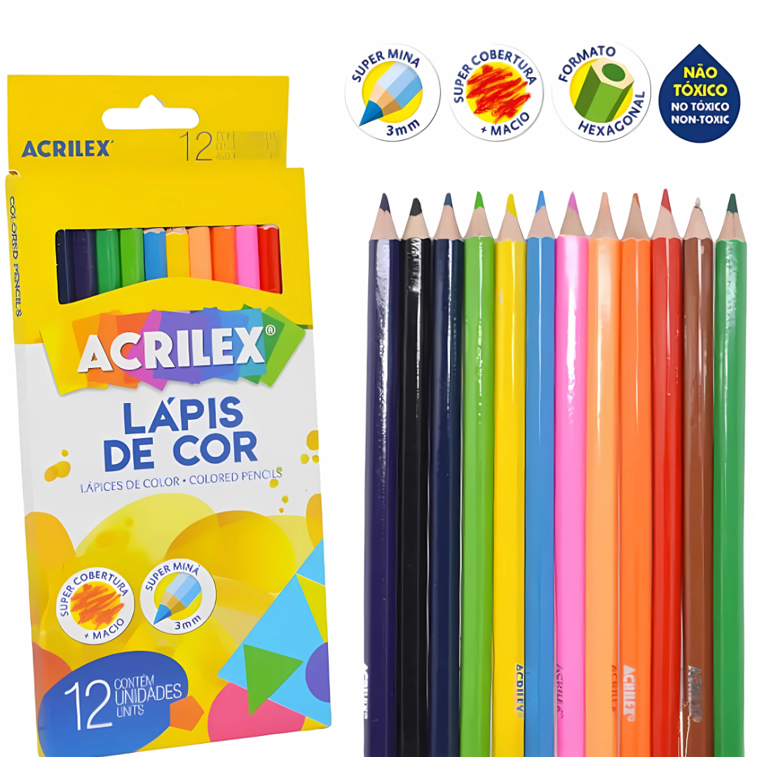Lápis De Cor Acrilex C/12