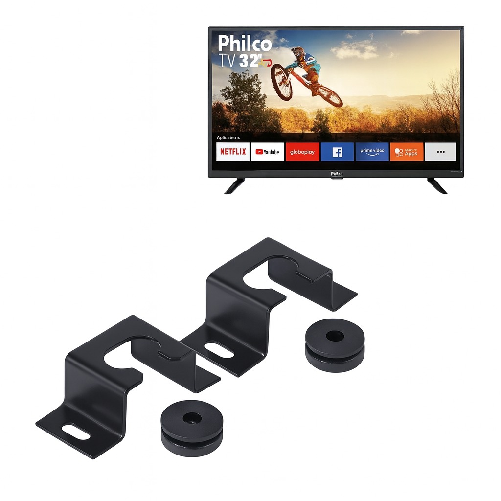 Suporte Universal Para Tv Fixo 2 Peças