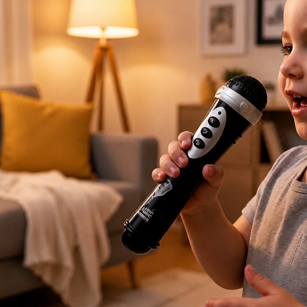 Microfone Musical Preto Ark Toys