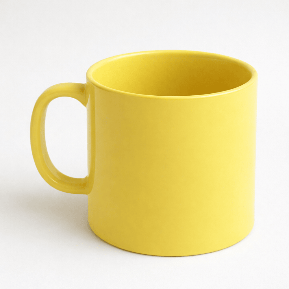 Caneca Reta 200Ml Amarela Rr