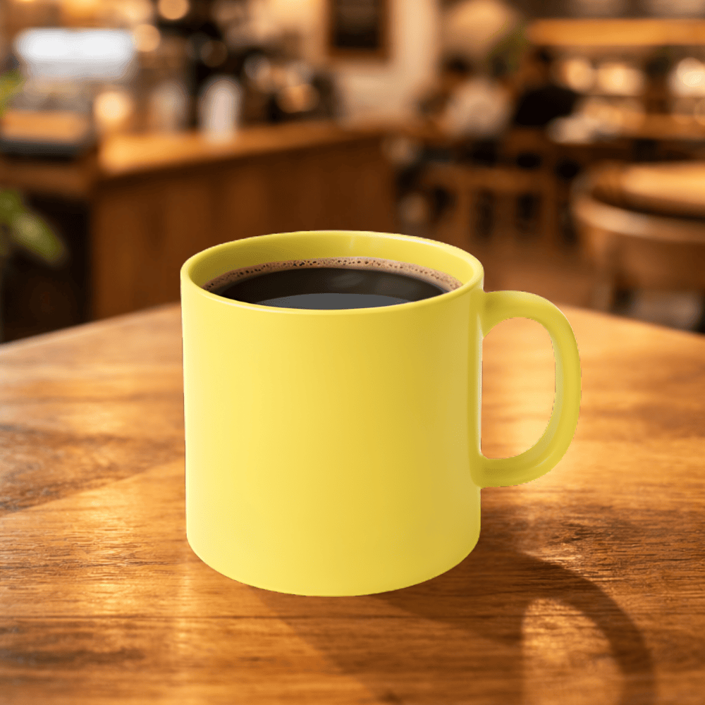 Caneca Reta 200Ml Amarela Rr