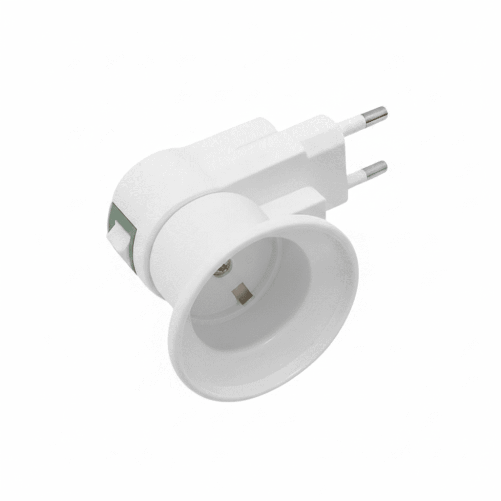 Soquete E27 C/Adaptador P/Tomada E Botão Liga/Desl Bestfer