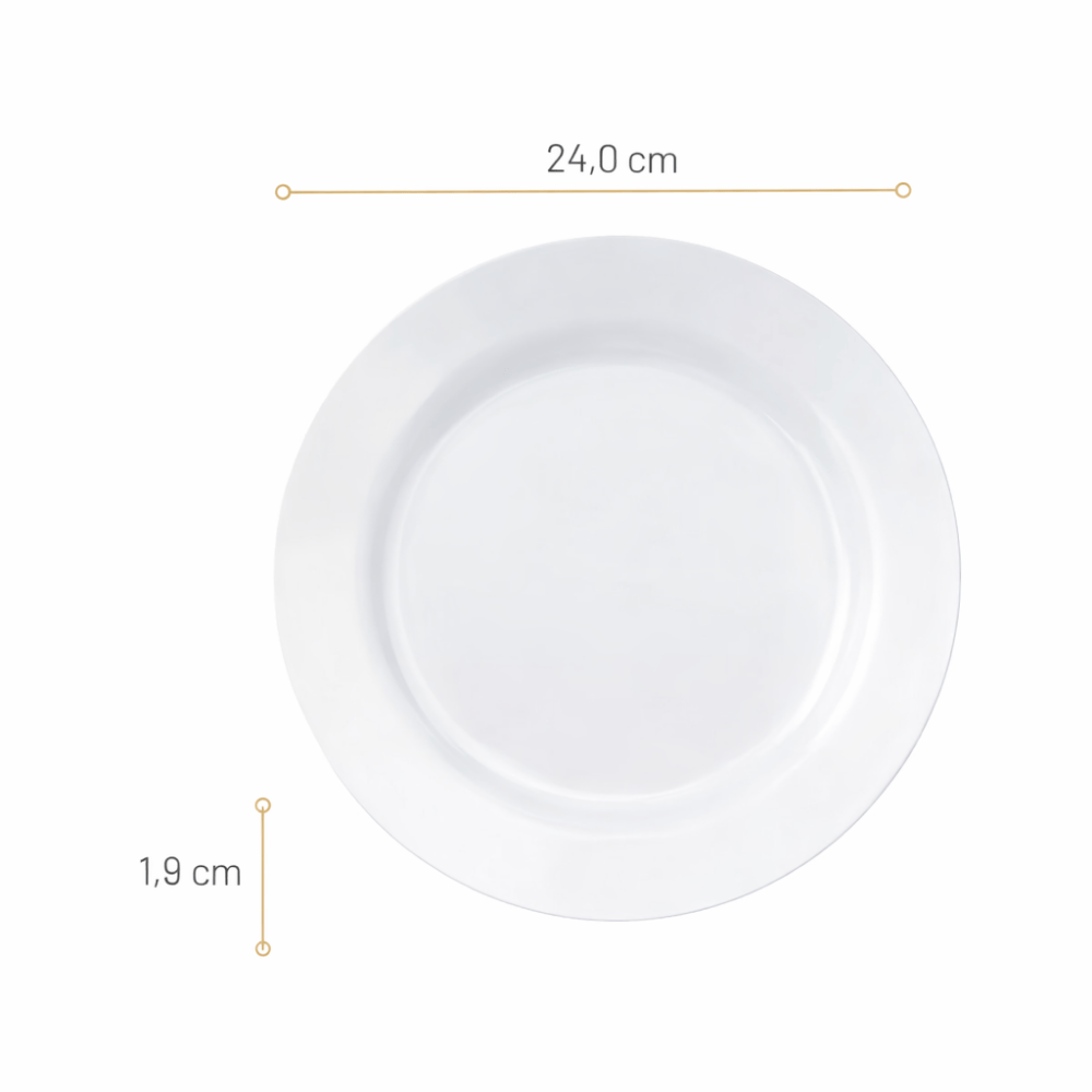 Prato Opaline Menu Raso 24Cm Nadir