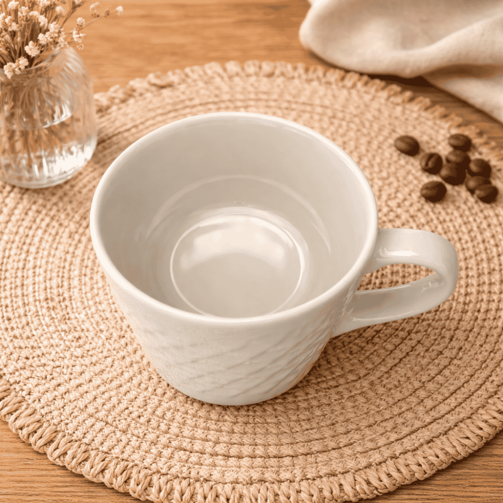 Xicara Café Relevo Branca 65ml Horacilio