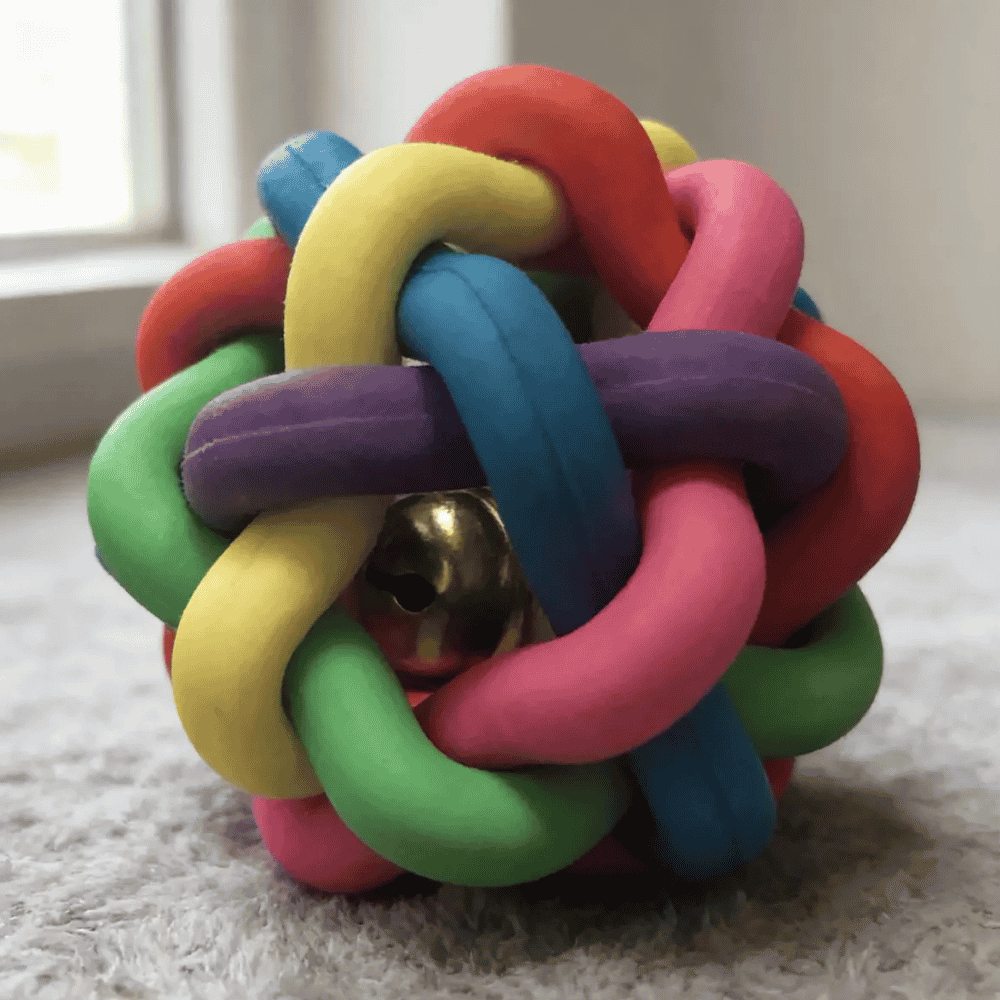 Brinquedo Pet Bola Trançada com Guizo Yins