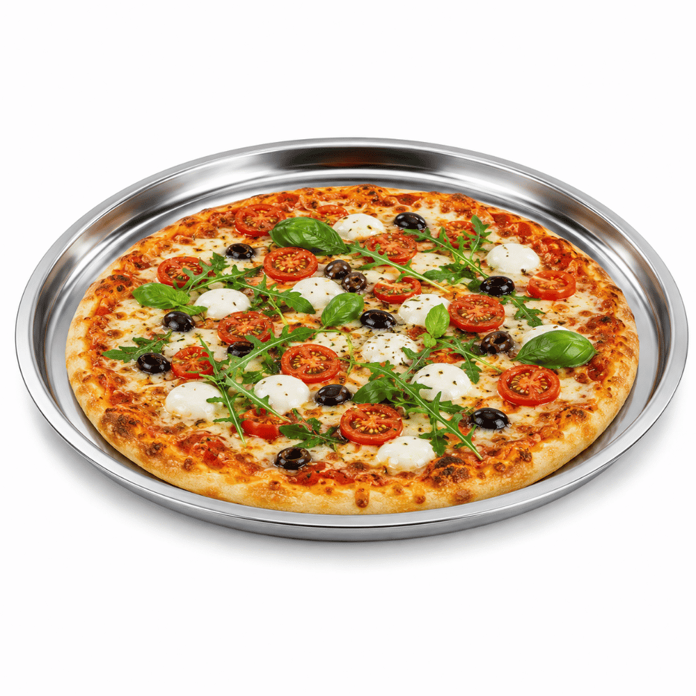Forma de Pizza 2,1L N3 Polida 37cm Marcolar