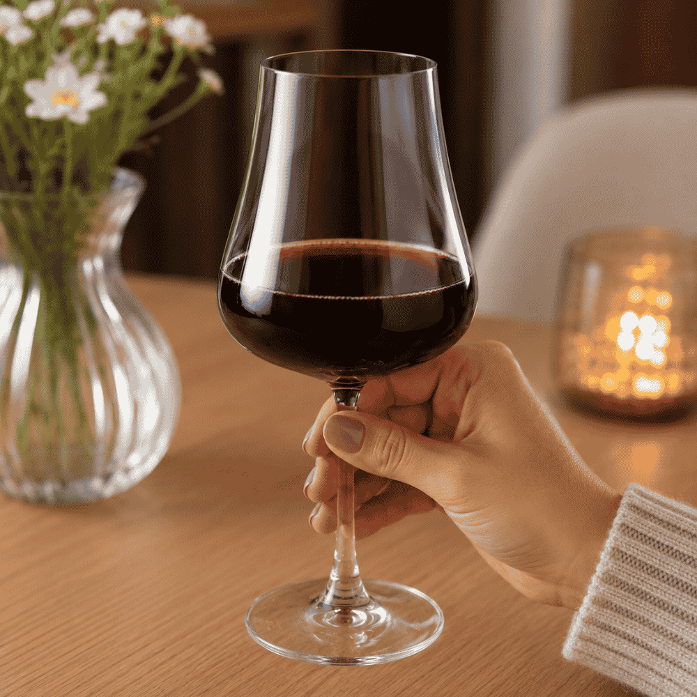 Taça de Vinho Iduna 650ml Cristal Ecológico Bohemia Coliseu