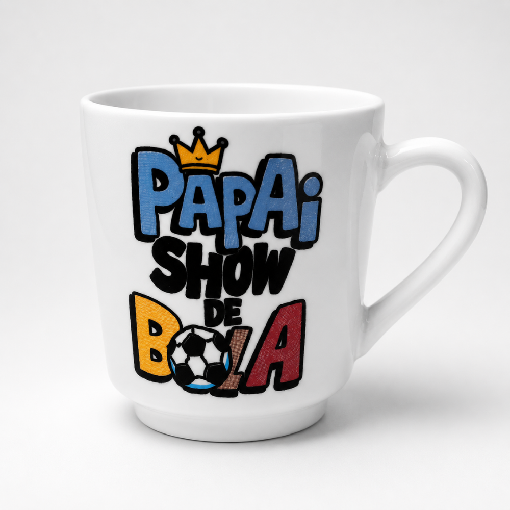 Caneca Lisa Decorada Pai 200ml Horacílio