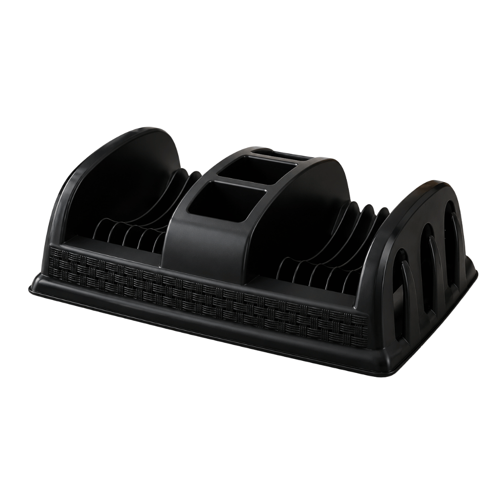 Escorredor de Pratos Preto Compacto Nitron