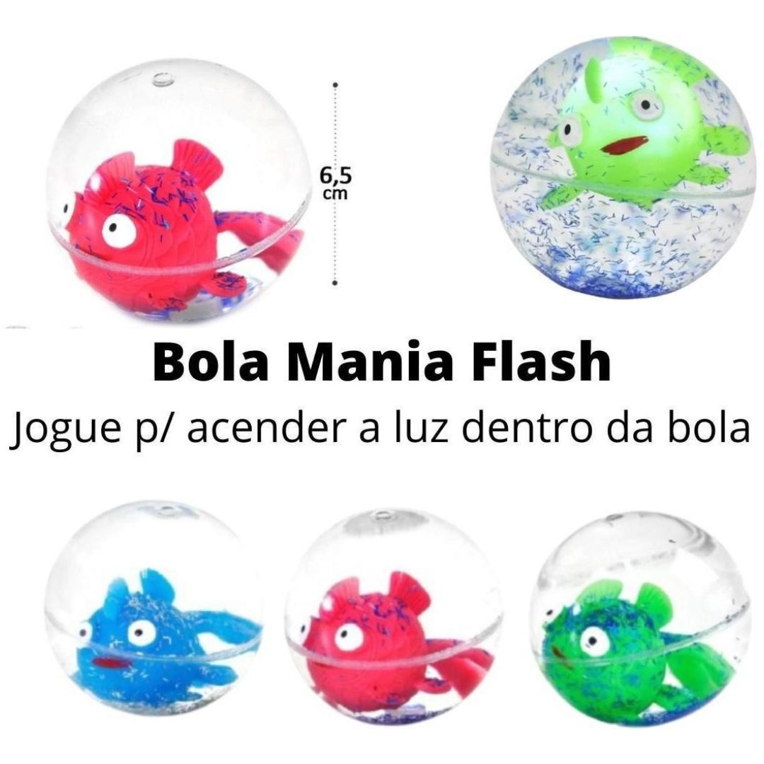 Bola Mania Flash 6,5Cm Dmbrasil