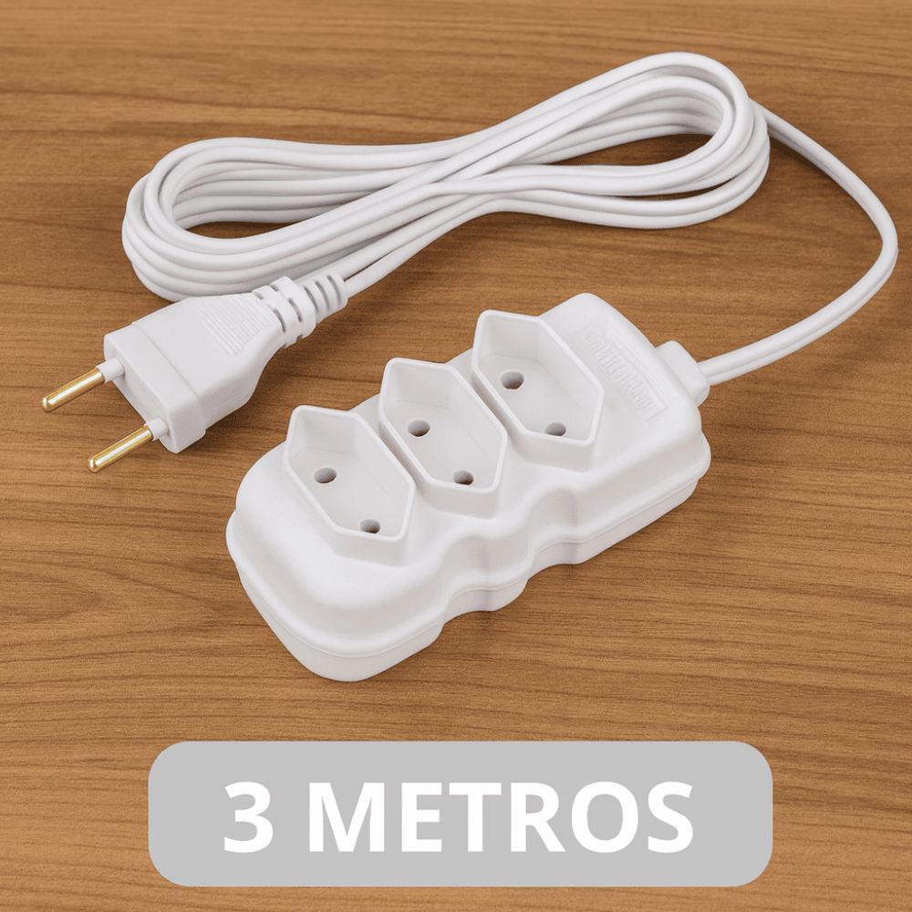 Extensão Compact Bipolar Br 3Mts 2P 10A/250V