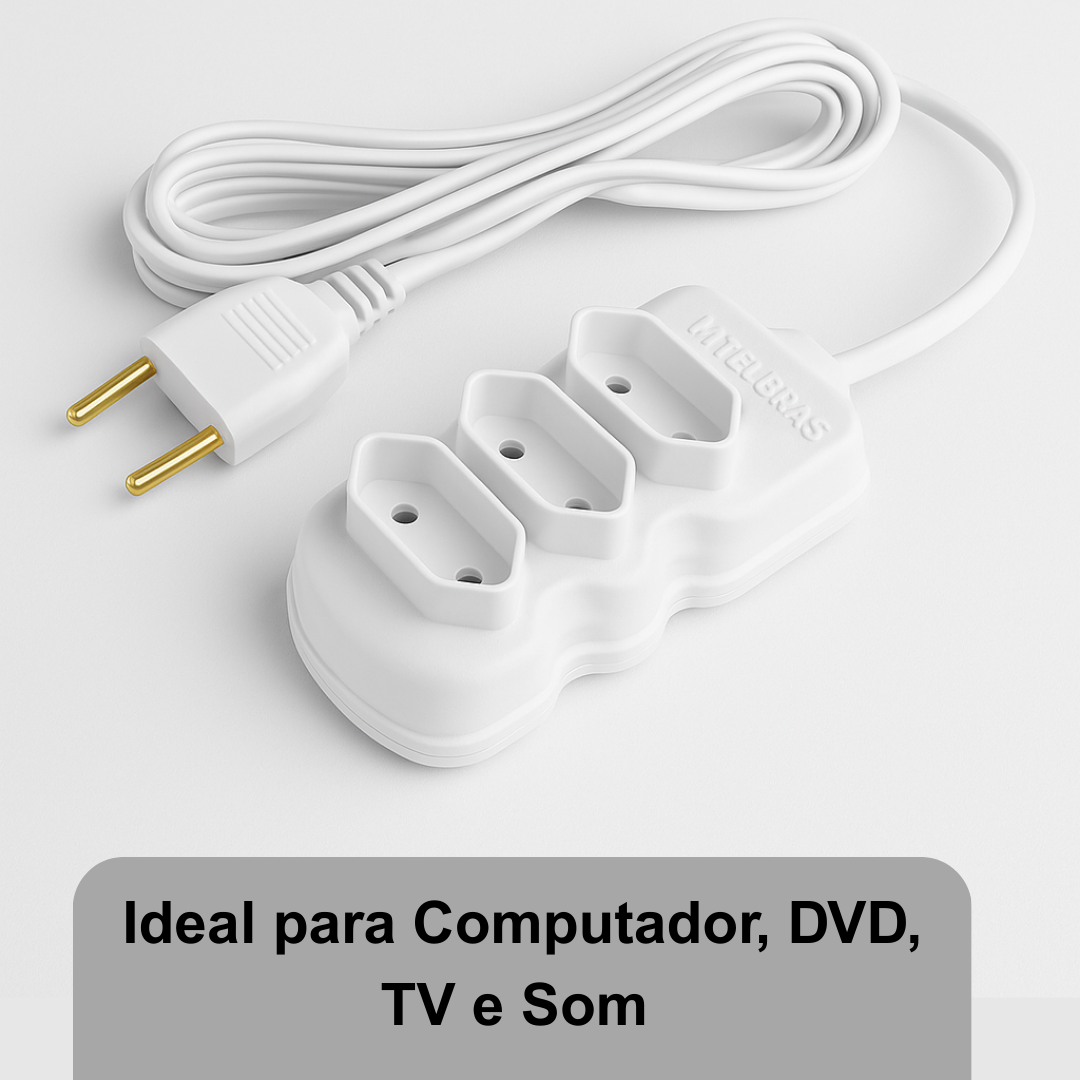 Extensão Compact Bipolar Br 5Mts 2P 10A/250V Forlux