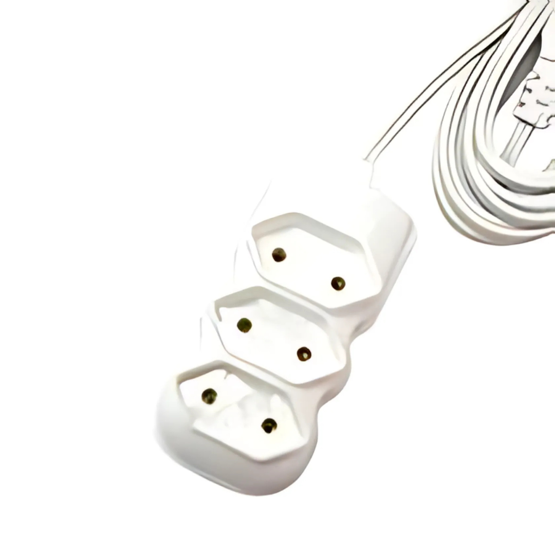 Extensão Compact Tripolar Br 3Mts 2P+T, 10A/250V Forlux