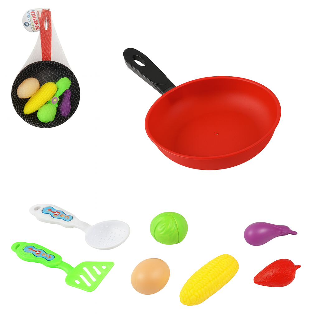 Kit Alimentos Frigideira Com Comidinhas