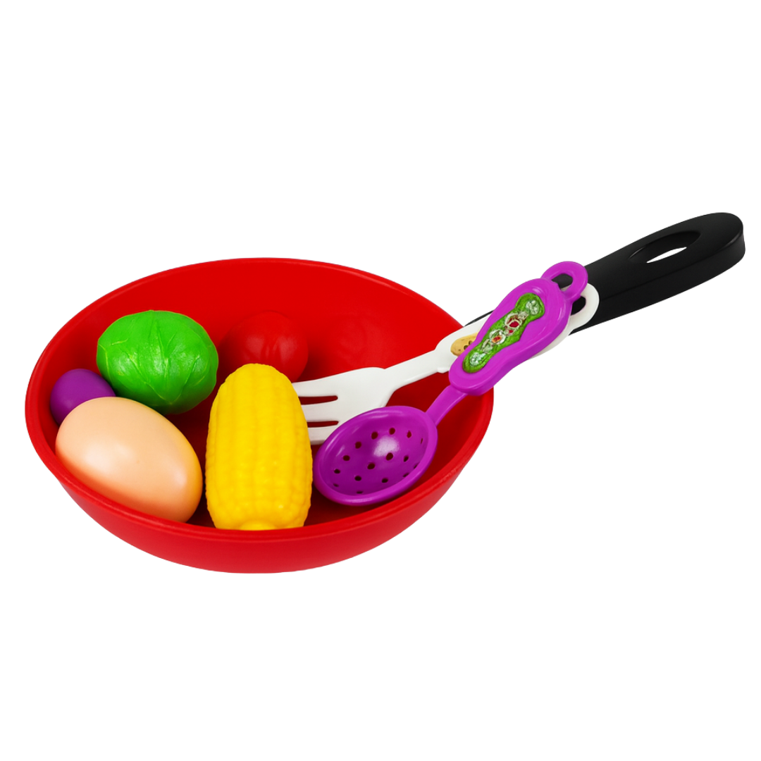 Kit Alimentos Frigideira Com Comidinhas