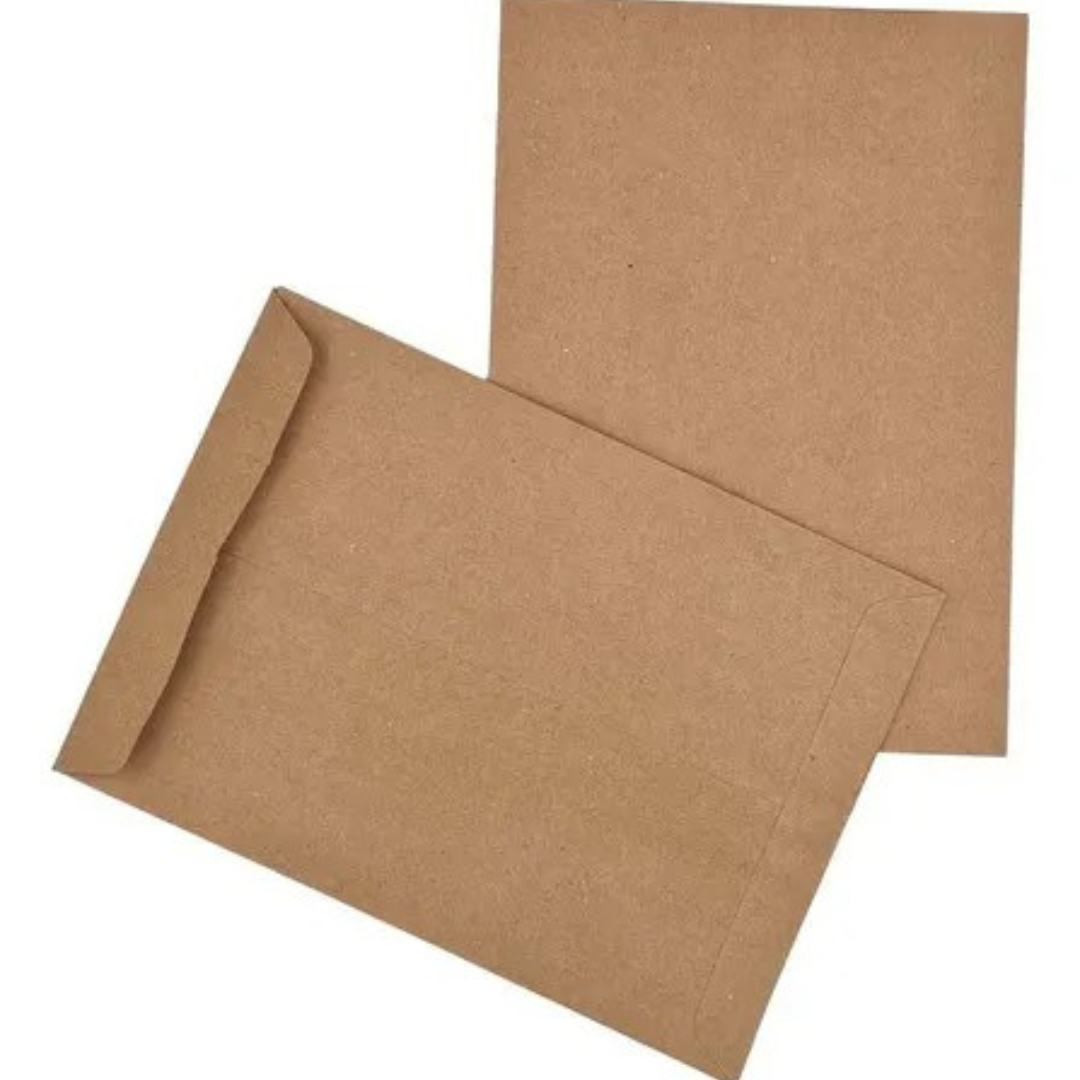 Envelope Meio Oficio Pardo Scrity