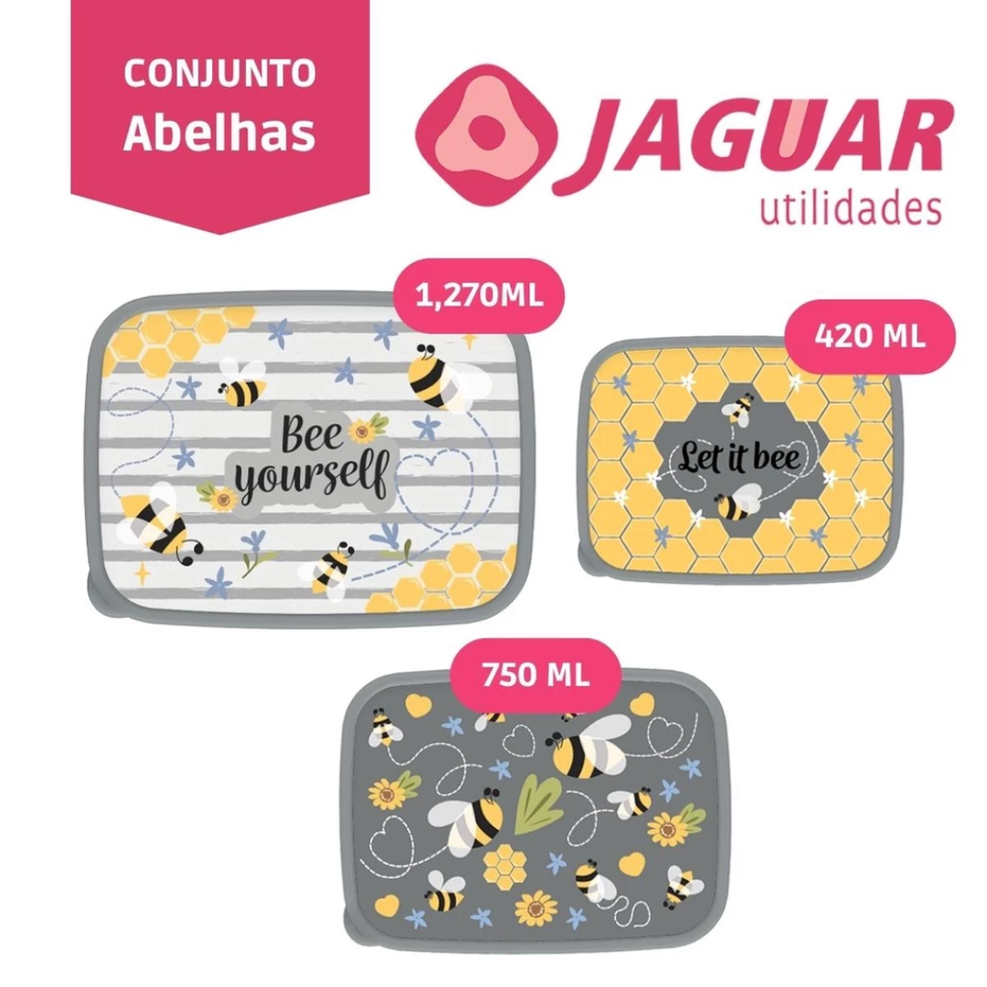 Conj Organizador Versatil Retangular Jaguar